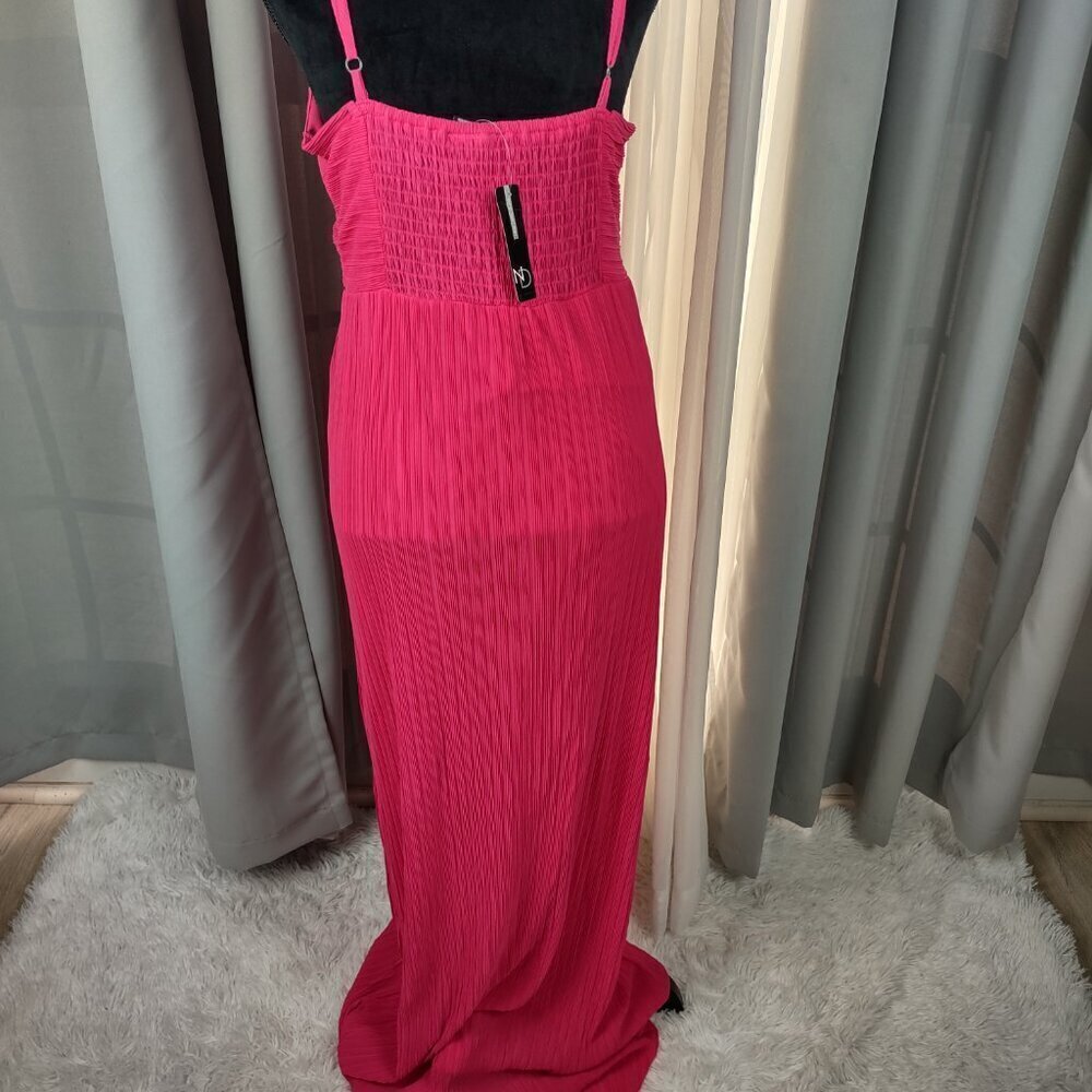 New Directions Womens Pink Azalea Formal Maxi Spaghetti Strap Dress Size M (NWT) - Picture 6 of 15